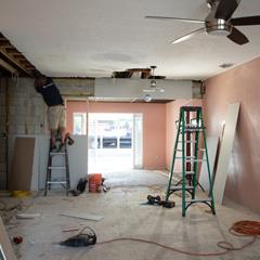 Interior of home renovation